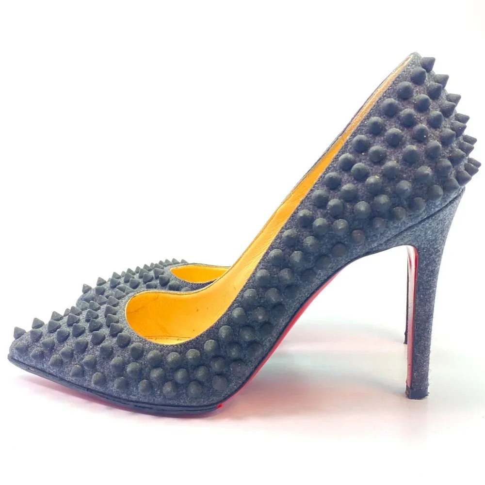 🌷❤️🔥SPRING SALE 🔥 FINAL PRICE🌷💥Christian Louboutin Pigalle Spikes 100 36 - Picture 1 of 7